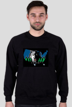 MinnesotaTimberwolves bluza czarna męska