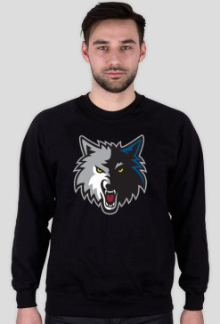 MinnesotaTimberwolves logo bluza czarna męska