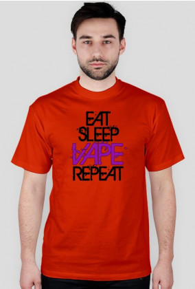 Koszulka EAT SLEEP VAPE REPEAT - KOLOR