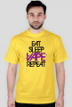 Koszulka EAT SLEEP VAPE REPEAT - KOLOR