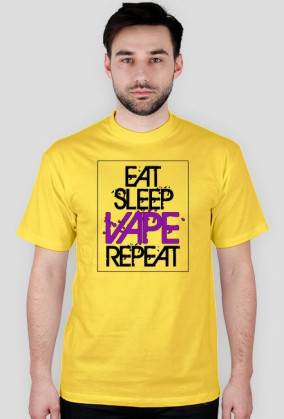 Koszulka EAT SLEEP VAPE REPEAT - KOLOR RAMKA