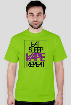 Koszulka EAT SLEEP VAPE REPEAT - KOLOR RAMKA