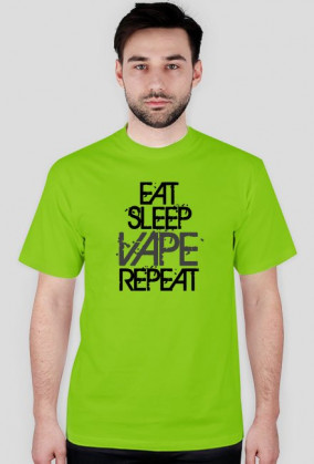 Koszulka EAT SLEEP VAPE REPEAT -BLACK