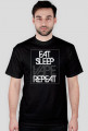 Koszulka EAT SLEEP VAPE REPEAT -BLACK T-SHIRT