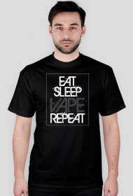 Koszulka EAT SLEEP VAPE REPEAT -BLACK T-SHIRT
