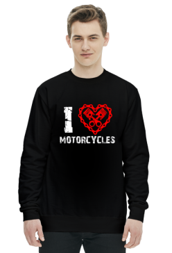 I love motorcycles - męska bluza motocyklowa