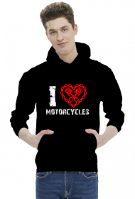 I love motorcycles - męska bluza motocyklowa
