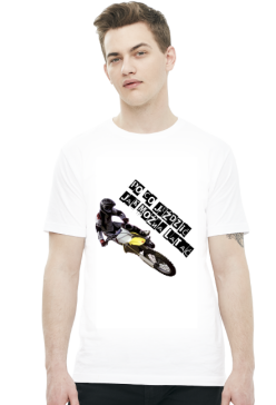 PO CO JEŹDZIĆ JAK MOŻNA LATAĆ - męska koszulka motocyklowa