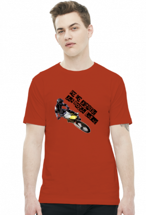 PO CO JEŹDZIĆ JAK MOŻNA LATAĆ - męska koszulka motocyklowa