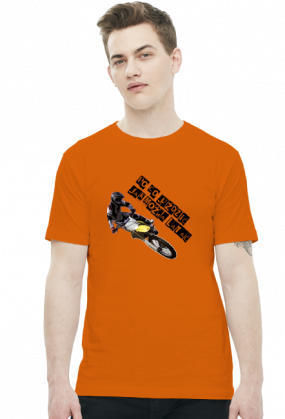 PO CO JEŹDZIĆ JAK MOŻNA LATAĆ - męska koszulka motocyklowa