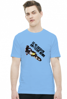 PO CO JEŹDZIĆ JAK MOŻNA LATAĆ - męska koszulka motocyklowa