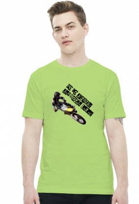 PO CO JEŹDZIĆ JAK MOŻNA LATAĆ - męska koszulka motocyklowa