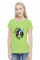 ŻYJĘ BY JEŹDZIĆ JEŻDŻĘ PO TO BY ŻYĆ - damska koszulka motocyklowa