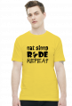 EAT SLEEP RIDE REPEAT - męska koszulka motocyklowa