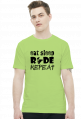 EAT SLEEP RIDE REPEAT - męska koszulka motocyklowa