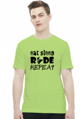 EAT SLEEP RIDE REPEAT - męska koszulka motocyklowa