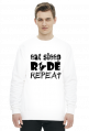 EAT SLEEP RIDE REPEAT - męska bluza motocyklowa