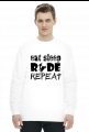 EAT SLEEP RIDE REPEAT - męska bluza motocyklowa