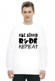 EAT SLEEP RIDE REPEAT - męska bluza motocyklowa