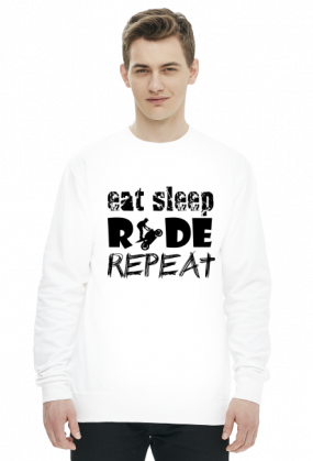 EAT SLEEP RIDE REPEAT - męska bluza motocyklowa