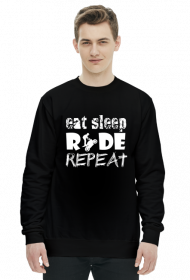 EAT SLEEP RIDE REPEAT - męska bluza motocyklowa