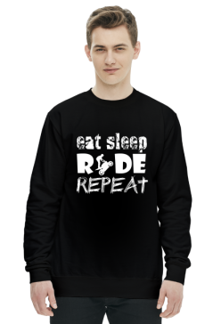 EAT SLEEP RIDE REPEAT - męska bluza motocyklowa