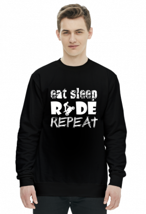 EAT SLEEP RIDE REPEAT - męska bluza motocyklowa