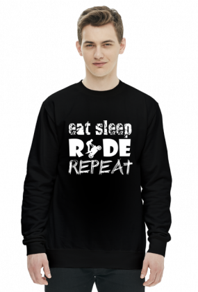 EAT SLEEP RIDE REPEAT - męska bluza motocyklowa