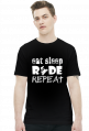 EAT SLEEP RIDE REPEAT - męska koszulka motocyklowa