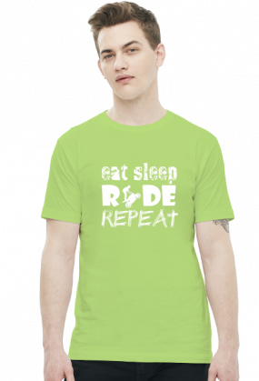 EAT SLEEP RIDE REPEAT - męska koszulka motocyklowa