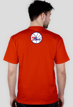 PhiladelphiaSixers logo t-shirt czerwony męski