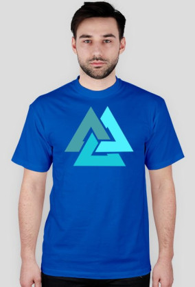Koszulka Valknut niebieska