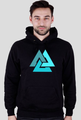 Bluza Valknut niebieska