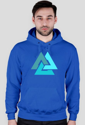 Bluza Valknut niebieska