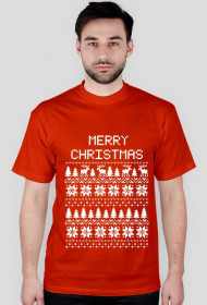 Koszulka męska z nadrukiem "Merry christmas"