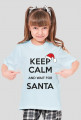 Koszulka dziecięca z nadrukiem "Keep calm santa"
