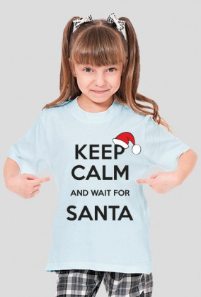 Koszulka dziecięca z nadrukiem "Keep calm santa"