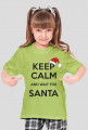 Koszulka dziecięca z nadrukiem "Keep calm santa"