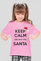 Koszulka dziecięca z nadrukiem "Keep calm santa"