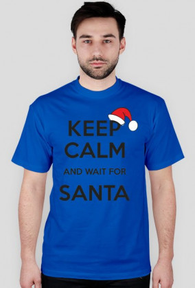 Koszulka męska z nadrukiem "Keep calm santa2"