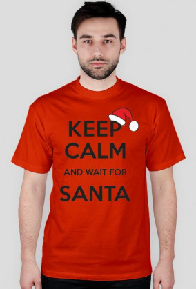 Koszulka męska z nadrukiem "Keep calm santa2"