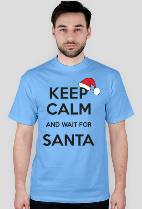 Koszulka męska z nadrukiem "Keep calm santa2"