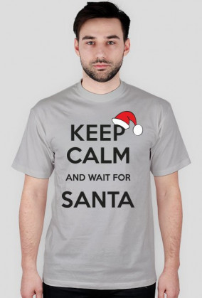 Koszulka męska z nadrukiem "Keep calm santa2"