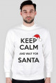 Bluza męska z nadrukiem "Keep calm santa"