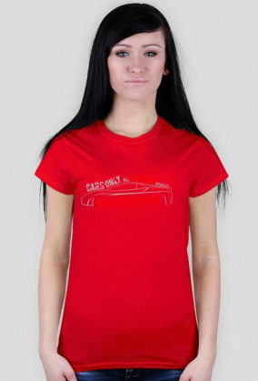 4Biegi prezentuje tshirt - Cars only - all others vehicles will be crushed [GREY&RED]