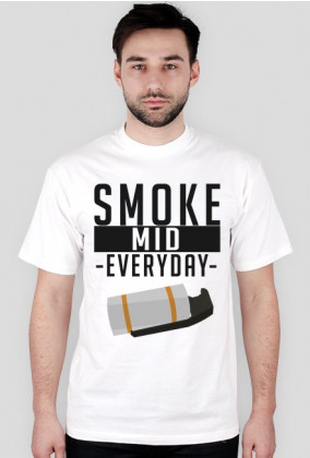 CSGO: Smoke Mid Everyday (Jasna koszulka, męska)