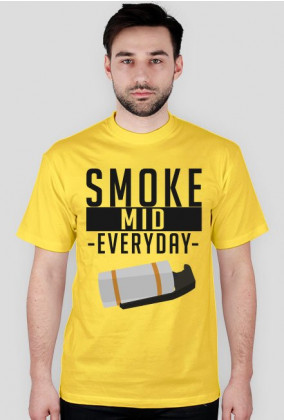 CSGO: Smoke Mid Everyday (Jasna koszulka, męska)