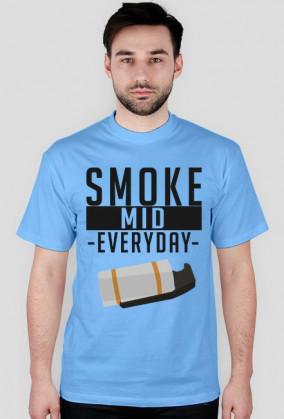 CSGO: Smoke Mid Everyday (Jasna koszulka, męska)