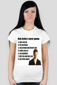 Czego nie zrobi rick astley