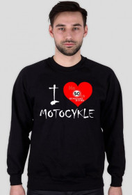 Bluza bez kaptura-I♥MOTOCYKLE